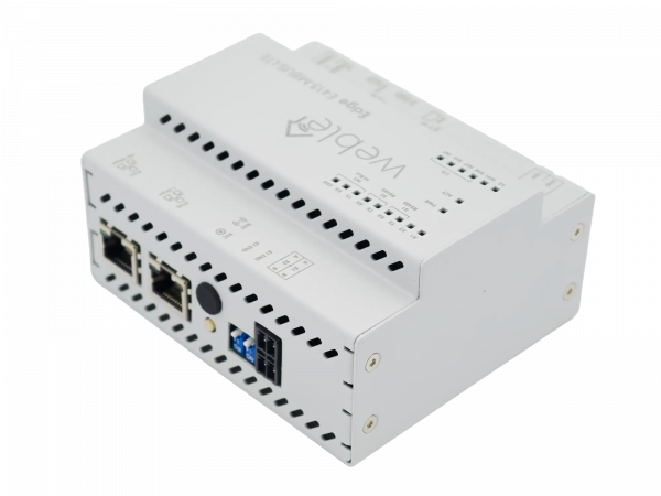 WBox Edge E413-MBUS-LTE — industrial IoT gateway with LTE and M-Bus, DIN-rail