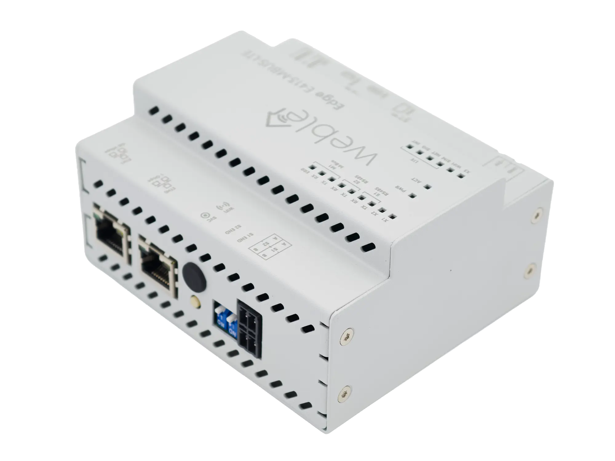 WBox Edge E413-MBUS-LTE — industrial IoT gateway with LTE and M-Bus, DIN-rail
