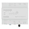 WBox Edge E413-MBUS-LTE — top view, interfaces and M-Bus terminal